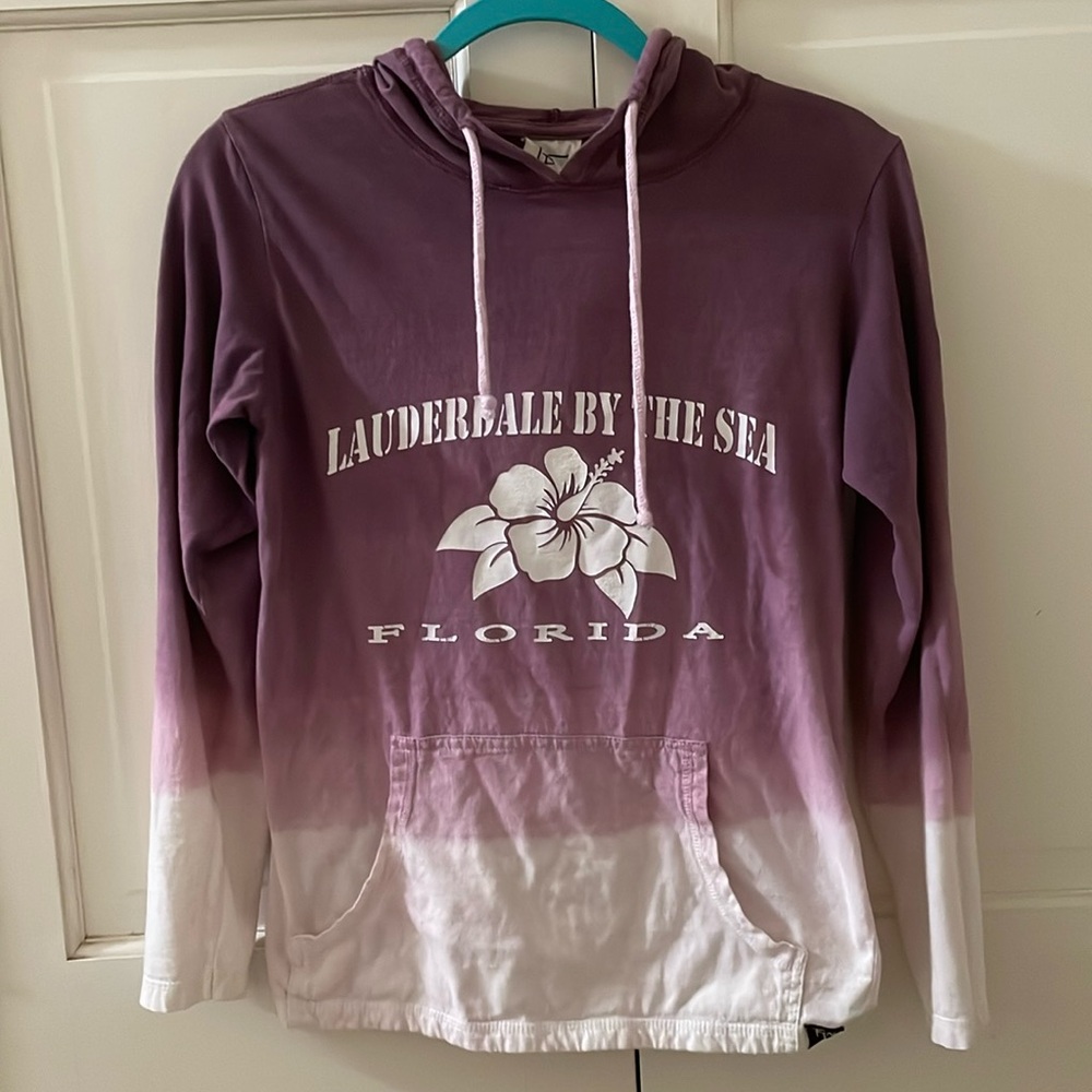 Purple and White Ragwear USA Lauderdale-by-the-Sea Hoodie - Size Small